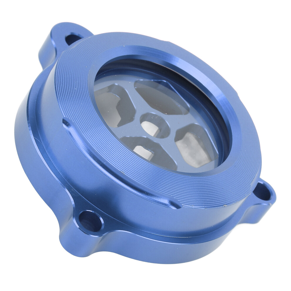 Clear Engine Oil Filter Cover Aluminium Alloy Cnc Machining Oil Filter Protector Guard Cap For Raptor 700 700R Blue 9361313871802