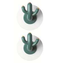 2 Stück Kaktushaken ABS-Wandhalterung 3.8x6 cm für Schlüssel