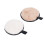 2er Pack wiederverwendbare Make-up-Pads, Pflanzenfaser, Weiß-Khaki 16