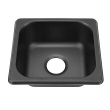 175 X 160 X 70mm RV Sink 304 Stainless Steel Black Electroplated Drop in Bar Sink for Boat RV