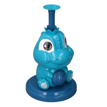 Kids Baseball Ball Toy Set Adjustable Distance Dinosaur Shape Base Retractable Bat Baseball Launch Toy