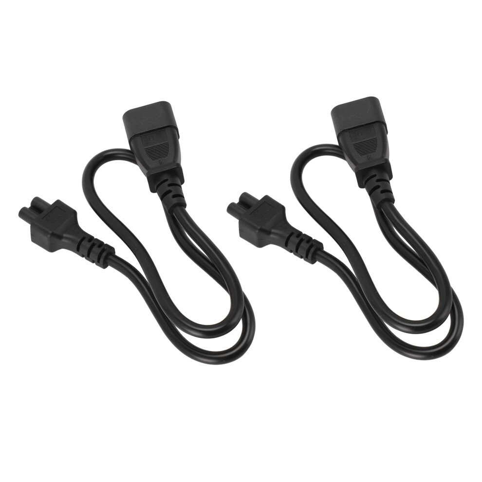 60Cm Iec 320 C14 Male To Iec320 C5 Female Adapter Cable Universal C14 To C5 Power Power Plug Converter Cable 9471313874410