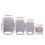 Living And Home (Light Grey) 4PCS Lockable Travel Suitcase Set 7