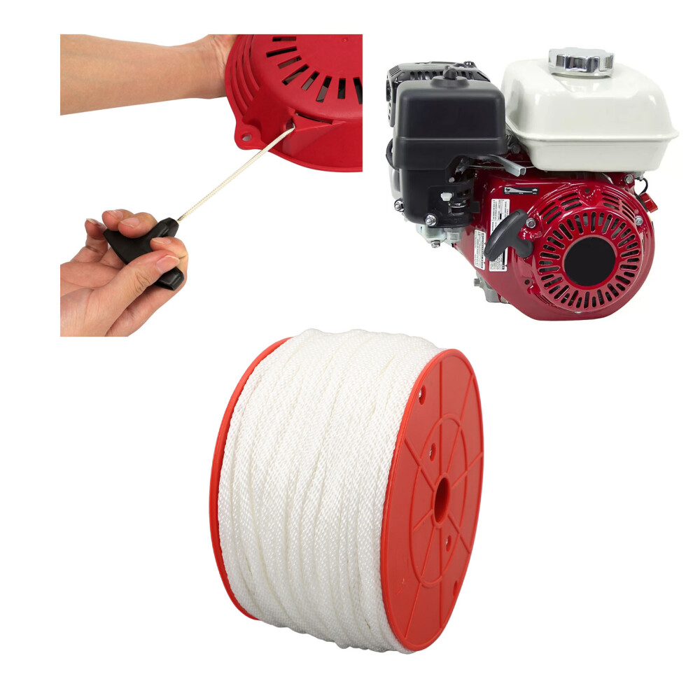 Recoil Starter Rope Fiber High Tenacity Pull Starter Cord For Gx160 Gx200 Gx240 Gx270 Gx340 Gx390 Pull Starter 328.1Ft 4Mm 6941313875876