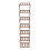 Living And Home (Dark Brown, 7-Tier) Bamboo Folding Shoe Rack 5