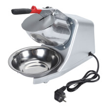 300W Electric Ice Crusher 2200r/min 65kg/h Snow Cone Maker Shaved Ice Machine Stainless Steel for Home Commercial