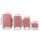 Living And Home (Rose Gold) 4PCS Lockable Travel Suitcase Set 7