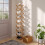 Living And Home (Light Brown, 9-Tier) Bamboo Folding Shoe Rack 3
