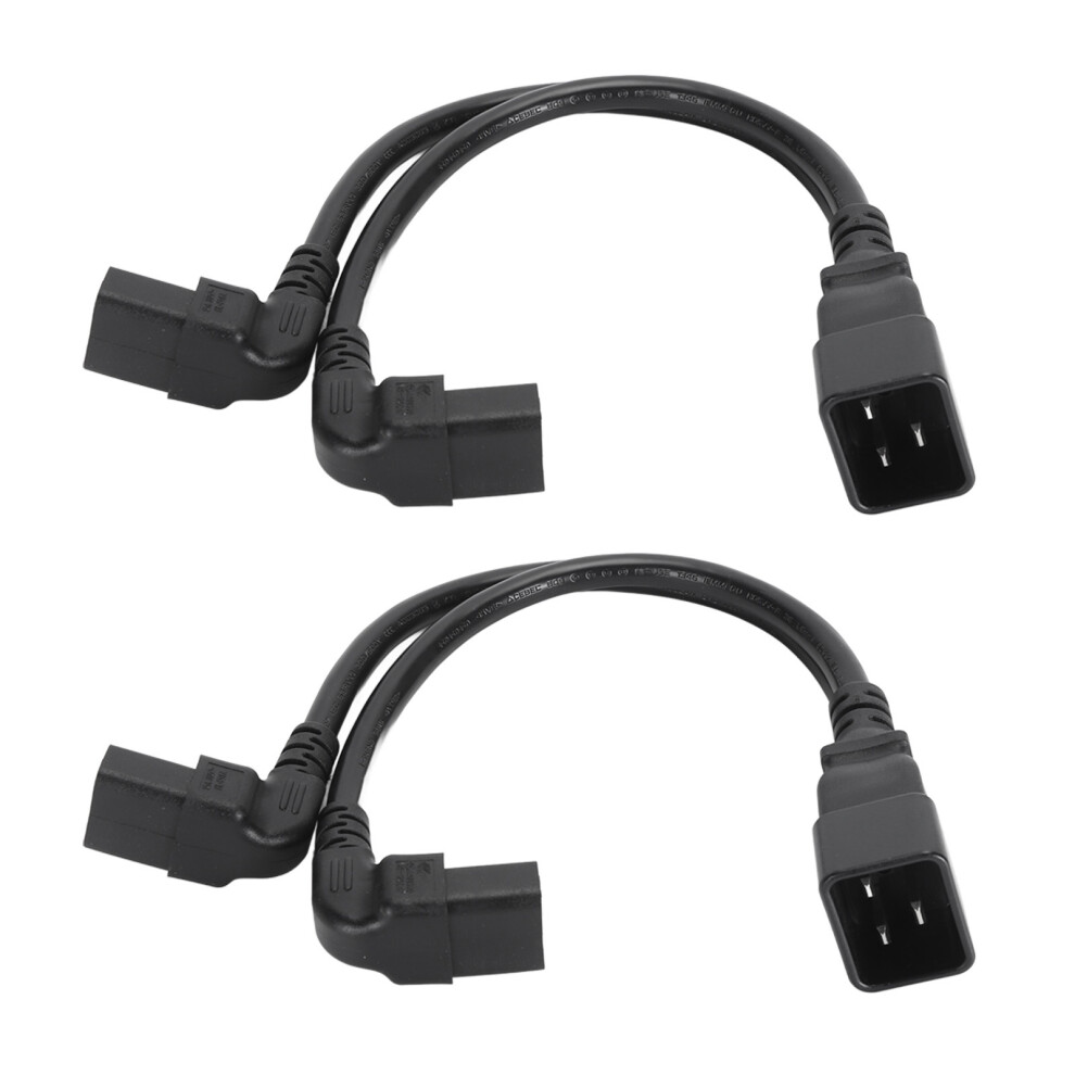 0.32M Y Type Splitter Power Cord Iec320 C20 To Dual Iec320 C13 1 In 2 Out Power Cord Splitter Cable For Printer Scanner Camera 7601313883293