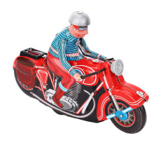 Retro-Eisen-Uhrwerk-Motorrad-Spielzeug für Kinder & Erwachsene Sammler