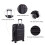 Living And Home (Black) 4PCS Lockable Travel Suitcase Set 5