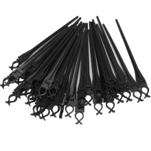 50 Stück universell einsetzbare schwarze Pfähle 9 Zoll hoch für C7/C9
