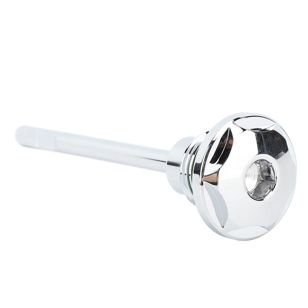 Transmission Filler Plug Dipstick 37075 87 Aluminum Motorcycle Transmission Oil Tank Dipstick For Touring Trike 1987Â2006 Plated 9401313888032