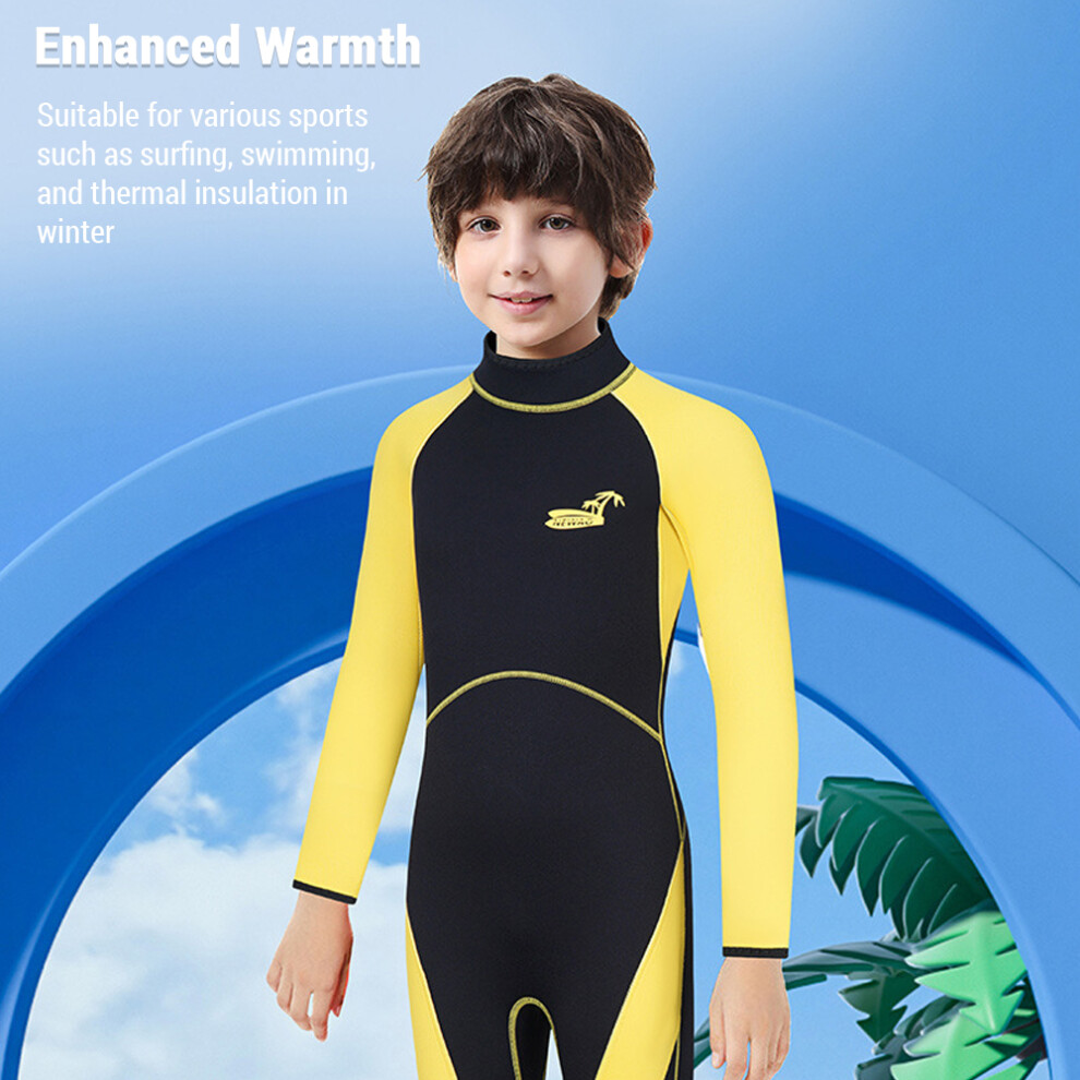 Kids Wetsuit Perfect for Boys and Girls 3mm Thickness for Extra Warmth Neoprene Full Shorty Wet Suits in Cold Water for Surfing Swimming Di