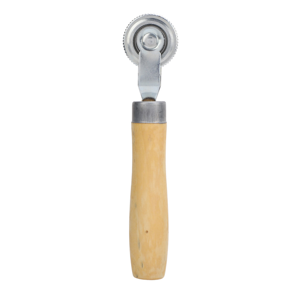 Tire Patch Roller 1 1/2In Dia Wood Handle Universal Fit Comfortable Grip For Cars Motorcycles Bicycles 4651313888739