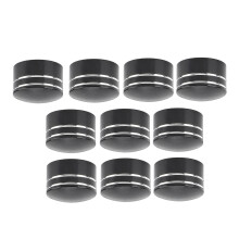 10 Stück schwarze CNC-Aluminium-Kopfbolzenabdeckungen 9–12 mm
