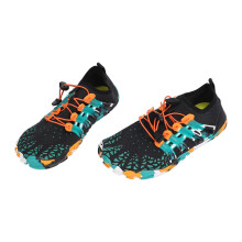 Wasserschuhe Unisex Gummi PVC Schnell trocknend Rutschfest Atmungsaktiv Schwarz 42