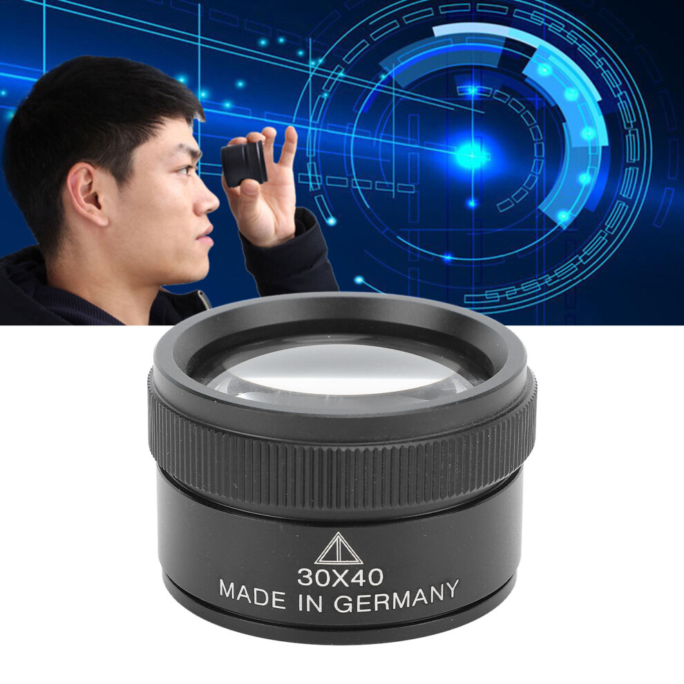 30X Jeweler Loupe Optical Lens Portable Magnifying Glass Eye Loupe Magnifier Loop for Coins Gems Stamps