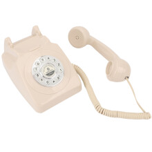Audio Guest Book Phone Clear Sound Convenient Use Audio Message Recording Telephone for Wedding Event Birthday Party Beige