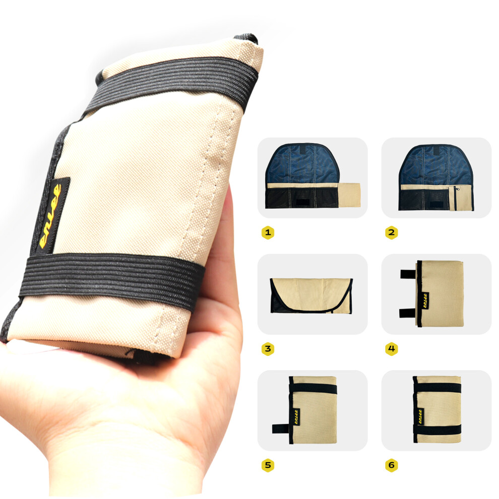 Quick Release Bicycle Under Seat Seat Bag Bike Saddle Tool Roll Bag with Saddle Mount
