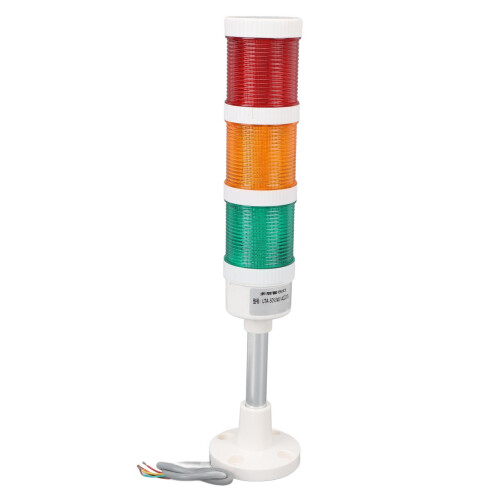 LED Signal Tower Stack Light 220V Industrial Warning Andon Column Indicator Lamp 3 Layer for CNC Machine with Buzzer 2