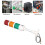 LED Signal Tower Stack Light 220V Industrial Warning Andon Column Indicator Lamp 3 Layer for CNC Machine with Buzzer 5