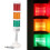 LED Signal Tower Stack Light 220V Industrial Warning Andon Column Indicator Lamp 3 Layer for CNC Machine with Buzzer 16