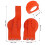 2er Pack orange Frontgabel-Schuhabdeckungen XC/XCF/SX/SXF/6D 2