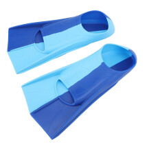 2 Stück Blaue Silikon-Taucherflossen Antirutsch-Tauchflossen für Brustschwimmen M