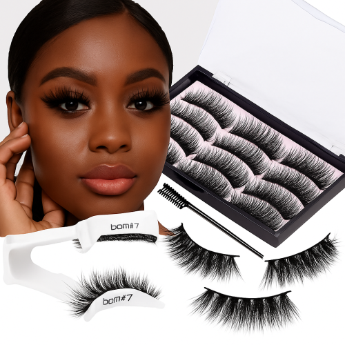QueenLash Magnetic False Eyelashes Set with QueenLash Serum and Tools 1