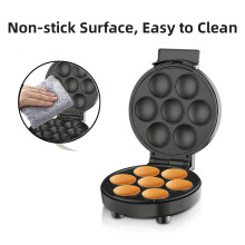 Household Cupcake Maker Electric Cupcake Machine 1000W Cake Pop Maker Non-Stick Surface Makes 6 Cup Cakes for Kids Breakfast Machine