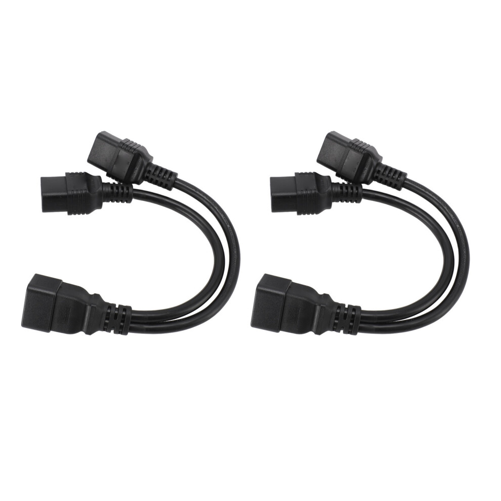 Dual Iec320 C19 Female To Iec320 C20 Male Power Cord Y Type Splitter Iec320 C19 To C20 Splitter Power Extension Cable 20A 16A 8411313916346