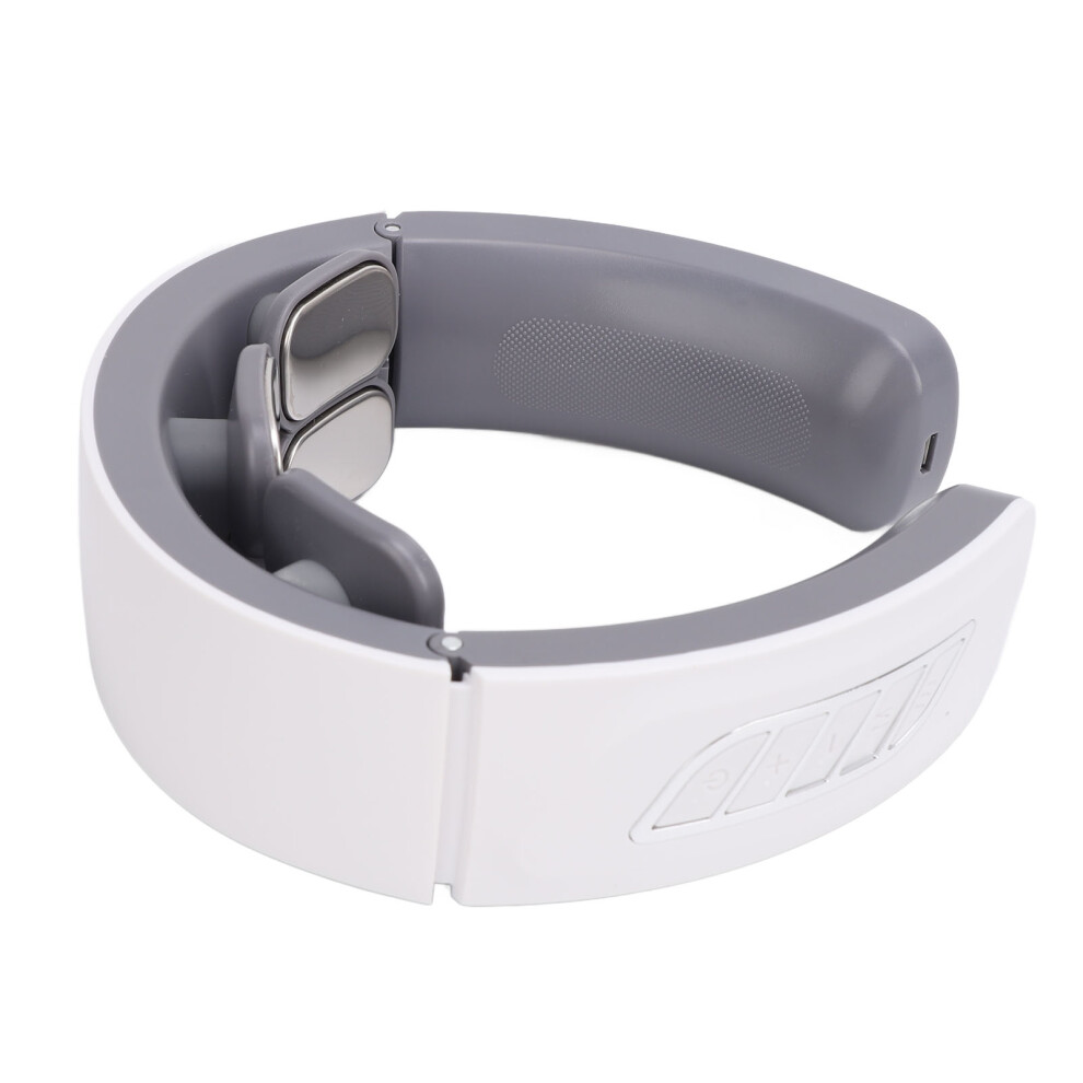 Electric Pulse Neck Massager with Heat 9 Levels 6 Modes 6 Heads USB Rechargrable TENS Pulse Neck Massager