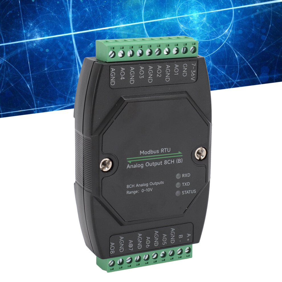 Analog Output Module 8 Channel 12 Bit Da Conversion Rs485 Rtu Industrial Analog Output Board Dc 7Â36V 6941313923805