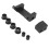 Aluminium-Motorend-Gabelauge Toggle 9x6 cm Silber 16