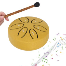 Stahlschlegel-Tonquelle 3 Zoll, 6 Töne mit Drumstick – Gold Mini-Handpan