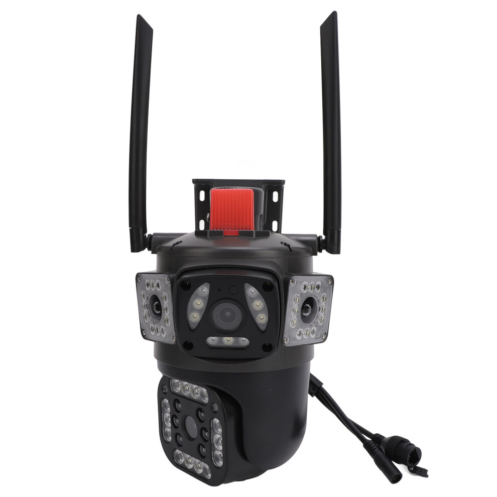 Triple Lens Security Camera 8MP 4K Full Color Night Vision Motion Detection Wifi Security Camera for Home Outdoor