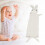 Cartoon Rabbit Sicherheitsdecke 28x44cm Beige 15