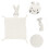 Cartoon Rabbit Sicherheitsdecke 28x44cm Beige 5