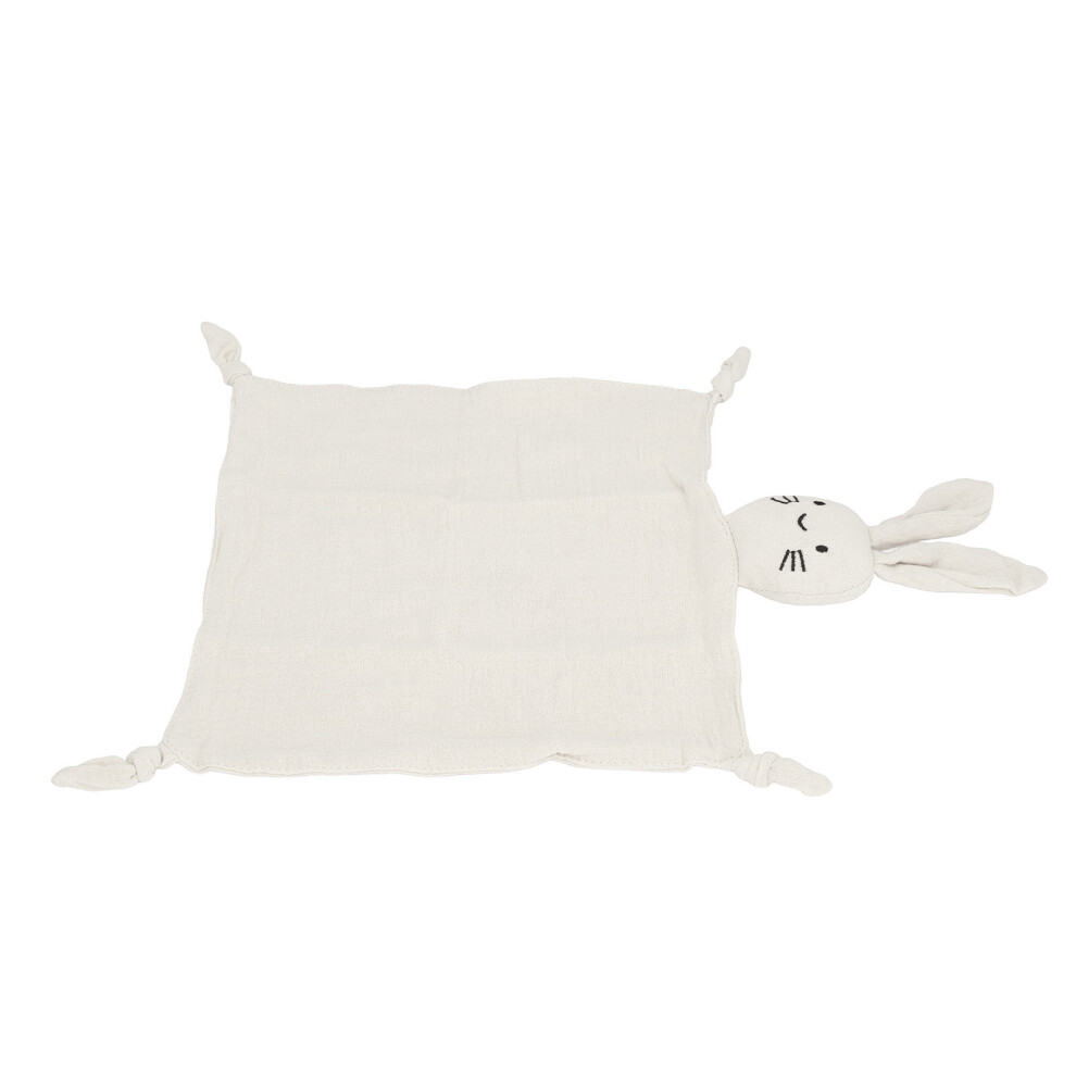 Baby Security Blanket Cartoon Rabbit Soft Skin Friendly Cotton Safe Infants Nursery Bed Blankets For Infants Boy Girl Beige