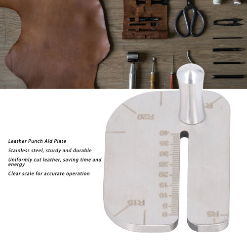 Leder-Stichplatte - Edelstahl DIY 2
