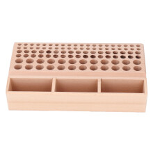 98-Löcher-Werkzeugrack aus Buche, 3-Fächer-Organizer