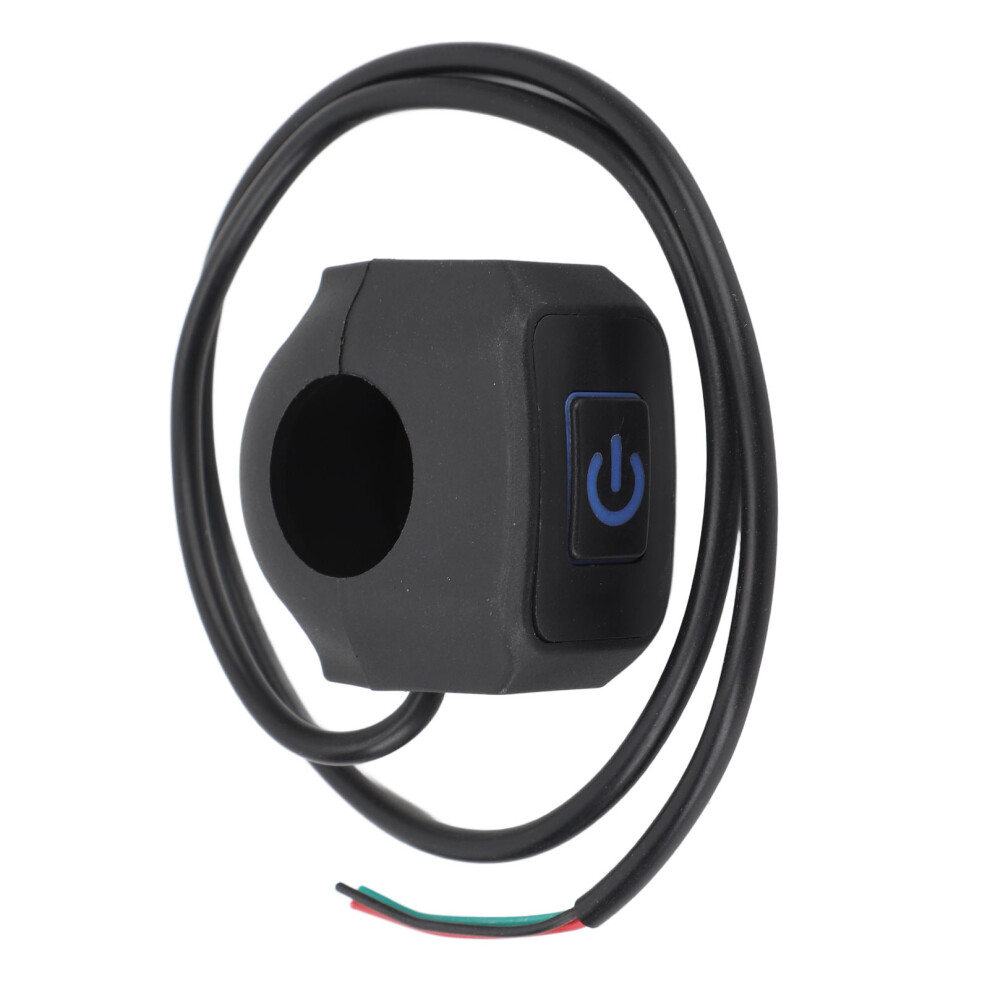22Mm Waterproof Motorcycle Switch Universal Handlebar Horn Head Control Button Switch Blue/Light 4351313930161