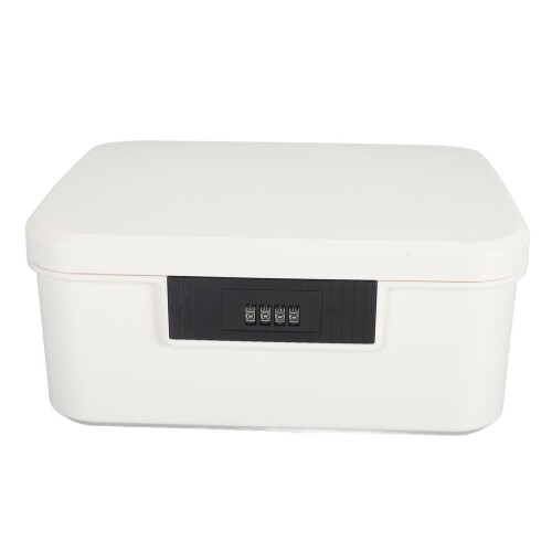 Lockable Storage Box, 9L Document Organizer With Password Lock, ABS Material Double Layer Storage Trunk For Files And Items, Partitioned Design For Easy Classification, Suitable - View #3