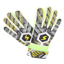 Kinder-Torwart-Handschuhe Latex kollisionsfestige Fußballhandschuhe Gelb Größe 5