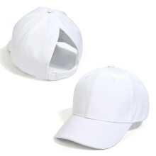 (S12, One size) High Bun Ponytail Hat for Children Girls Baseball Cap Adjustable Summer Ponytail Cap for Kids Outdoor Beach-Headwear
