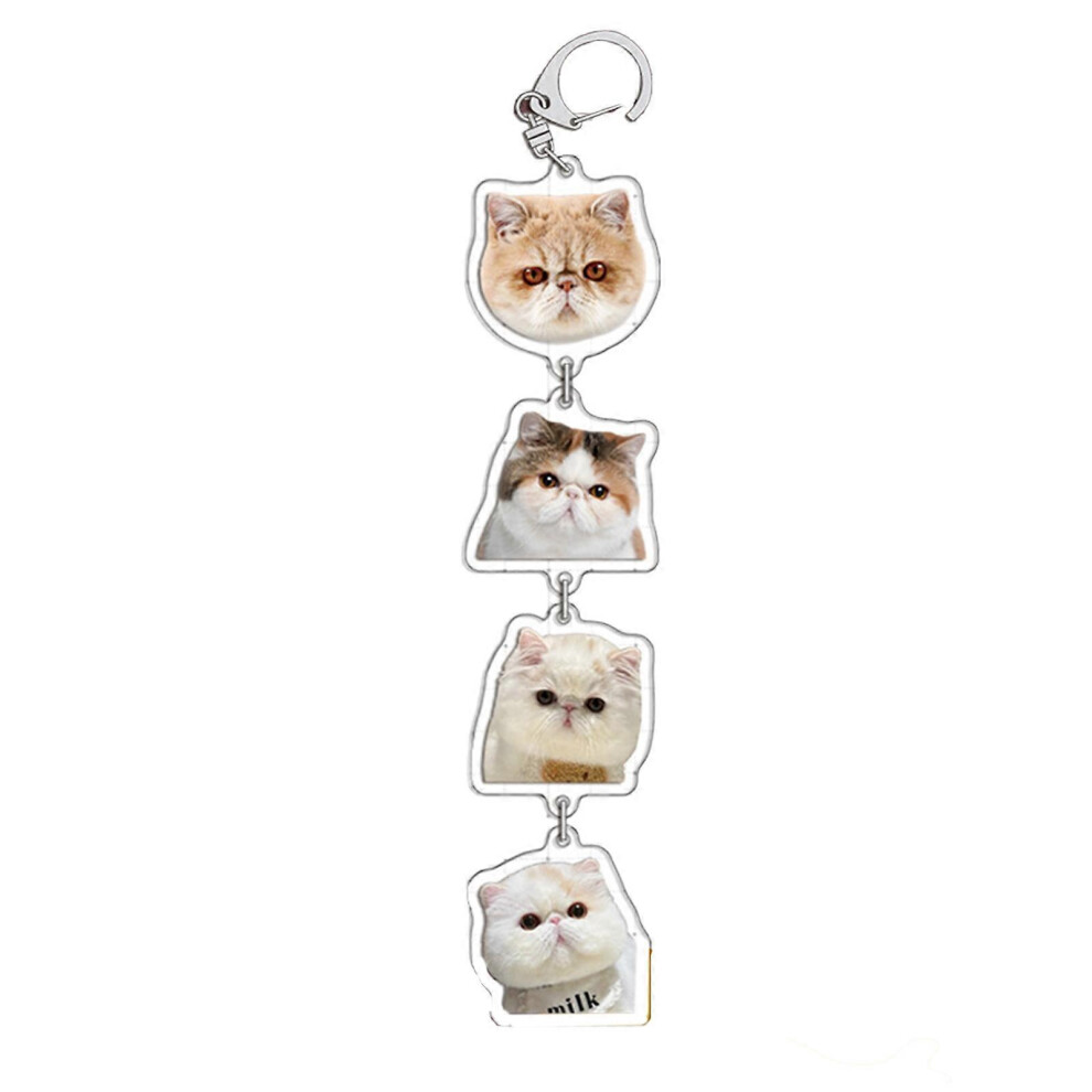 (Maine, One Size) Cute Acrylic Cat Key Chain Individualized Bag Pendant Jewelry Hangings Ornament Sweet Keychain For Jewelry Enthusiasts 7683012643422