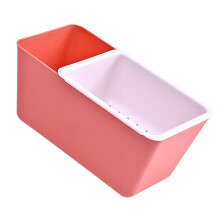 Zweilagiger Kunststoff-Snack-Organizer 175x85x100mm Rot