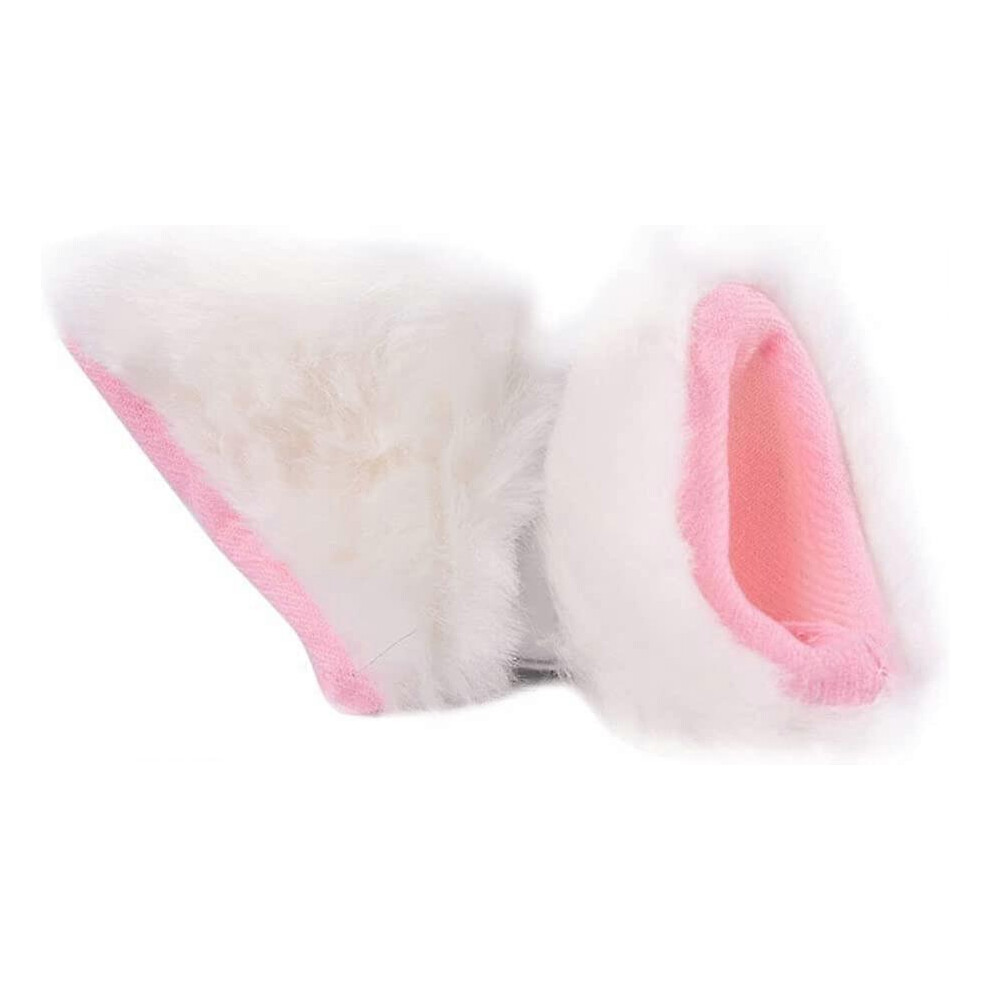 (As show, One size) Helmet accessoriesWhite, cute plush cat ear shaped cat ear helmet decoration motorcycle bicycle helmet suitable for all