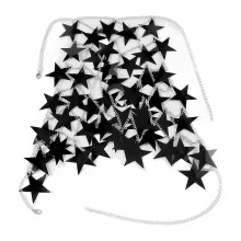 (Gold, One size) Womens Sexy Hollow Out Sparkly Star Sequins Body Chains Camisole Bra Skirt Party Bikinis Cover Up Jewelry for Girl